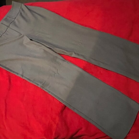 Joseph A Gold Metallic Turtleneck Sweater Size L & Larry Levine Pants Brown - Picture 7 of 11